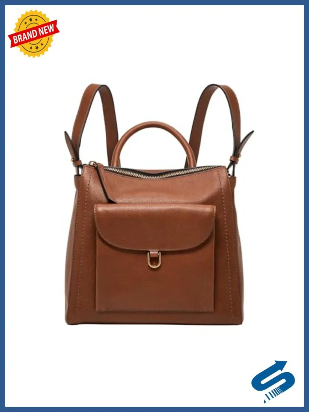 Leather Convertible Backpack Purse Crossbody Shoulder Bag